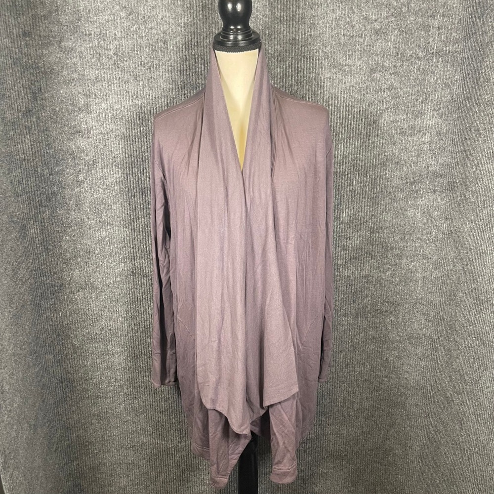 Athleta Pranayama Wrap Cardigan 1X Modal Purple Yoga Active Lounge Athleisure